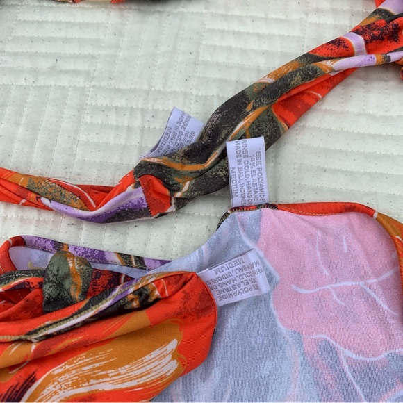 Indah Orange Floral Bikini Set - Picture 9 of 9